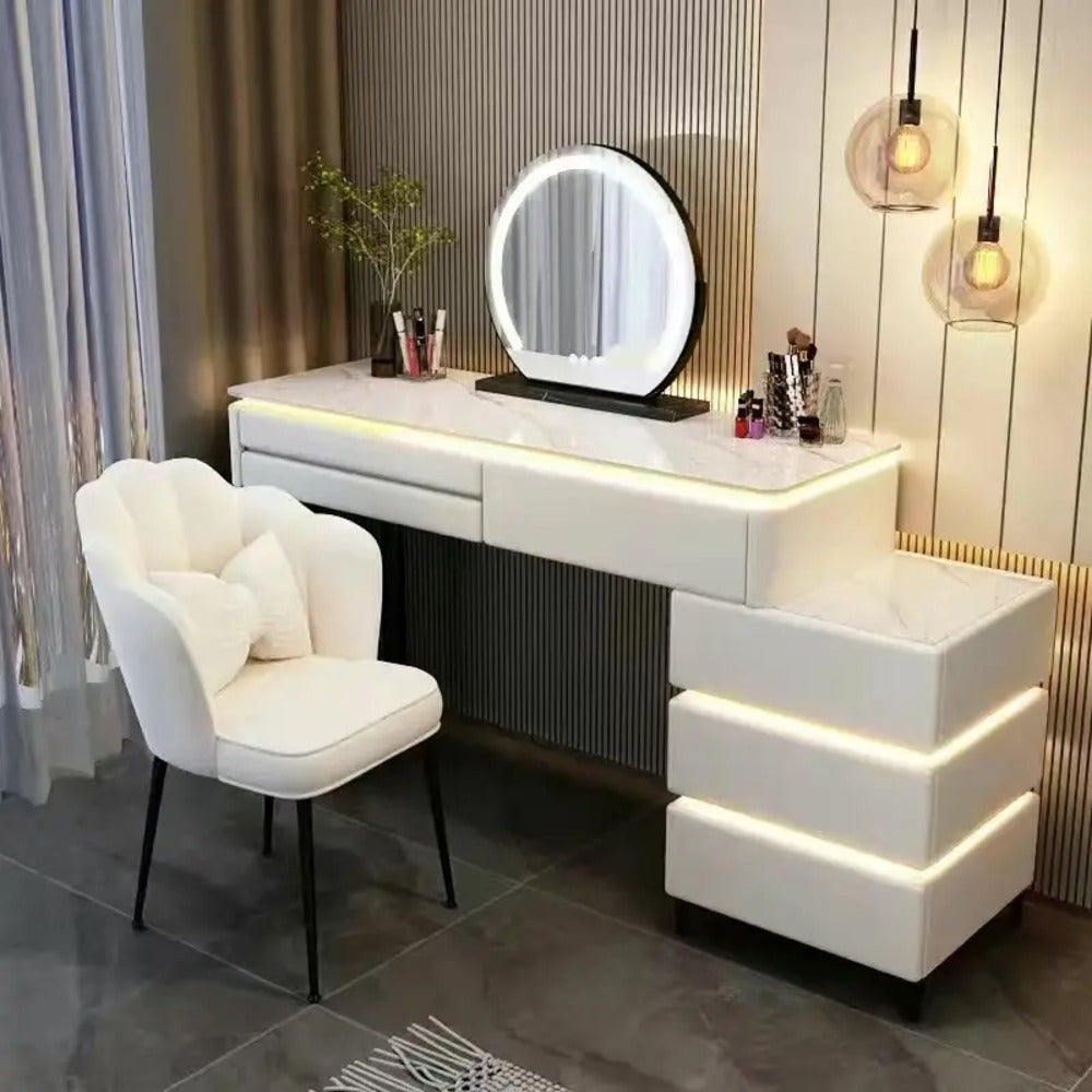 Dressers ; Dressing Table ; bedroom dresser ;makeup table ; makeup dressing table ; led mirror ; smart dressing table ; smart dresser ; make up ; modern dresser ; wooden dresser 