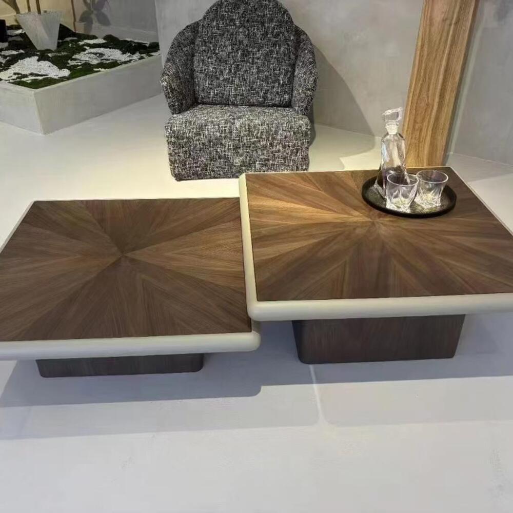 Wooden Coffee Tables Set Of Two 80cm – Lovely Homes Dubai