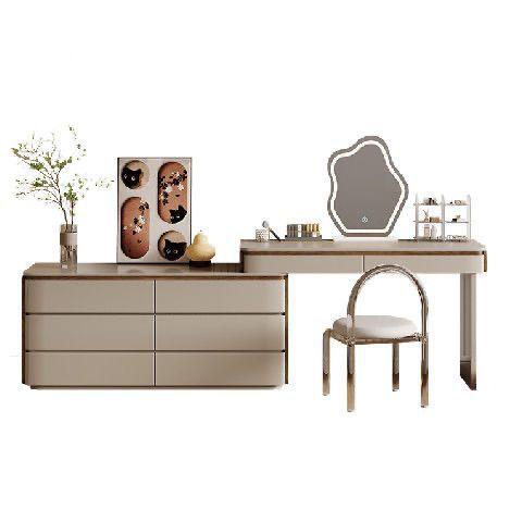 Dresser - Charming Beauty Vanity Dressing Table - 240Cm