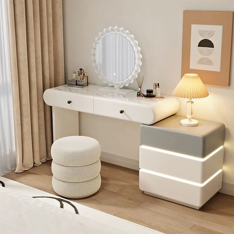 New Design 2026 Vanity With LED Mirror 160cm White With Grey