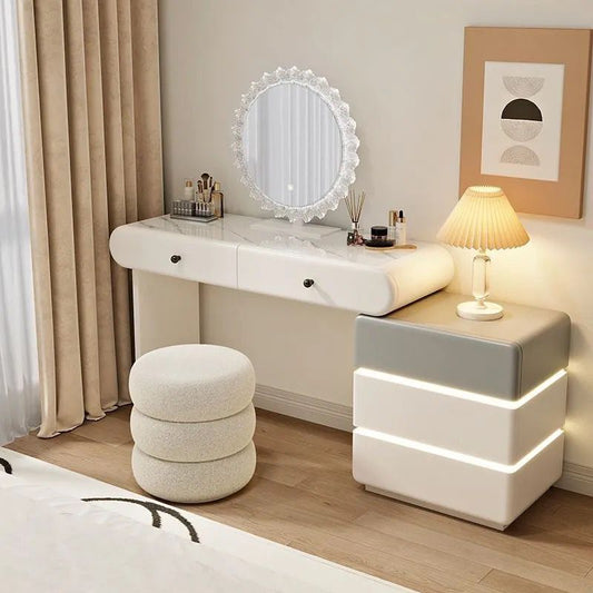 New Design 2026 Vanity With LED Mirror 160cm White With Grey