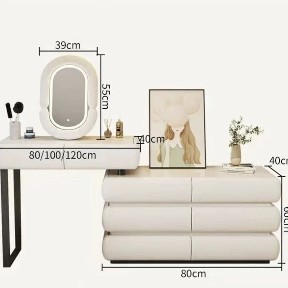 Dressers ; Dressing Table ; bedroom dresser ;makeup table ; makeup dressing table ; led mirror ; make up ; modern dresser ; wooden dresser ; Modern vanity table ; Luxury dressing table ; Contemporary vanity set ; LED lighted mirror ; Vanity with storage ; Stylish dressing