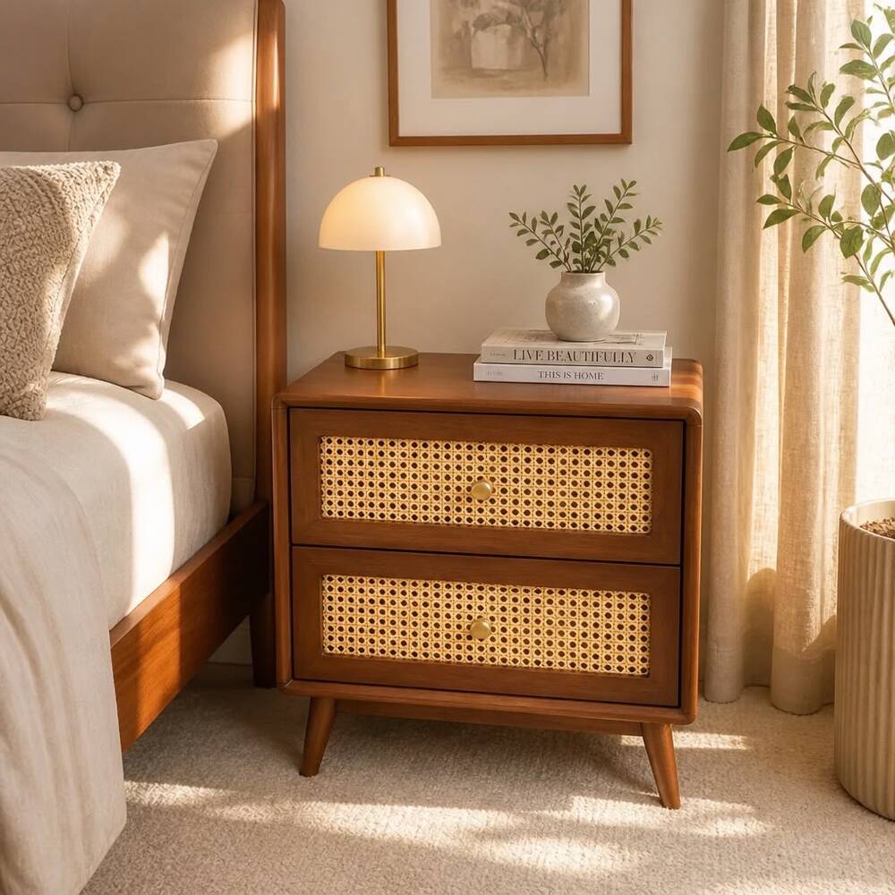 Bedside Solid Wood 50x40x50 Wooden