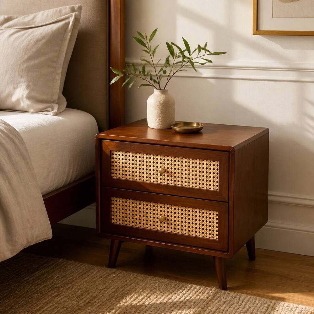 Bedside Solid Wood 50x40x50 Wooden