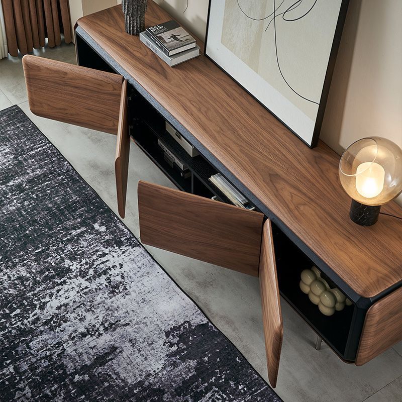 Wooden Furniture - Modern Solid Wood TV Table 200cm