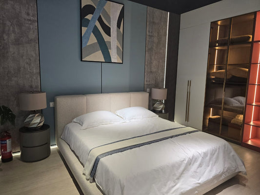 Deluxe Upholstered Fabric Bed