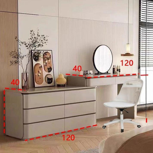 Dresser - Charming Beauty Vanity Dressing Table - 240Cm