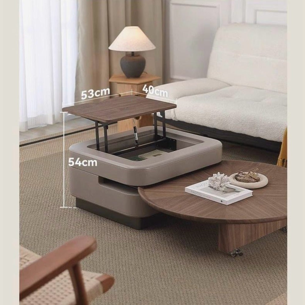 Lift-top coffee table ; Modern coffee table with storage ; Multifunctional coffee table ; Contemporary living room furniture ; Space-saving coffee table ; Adjustable coffee table ; Smart coffee table ; Stylish coffee table set ; Minimalist coffee table;  lift-top coffee table ; hidden storage table