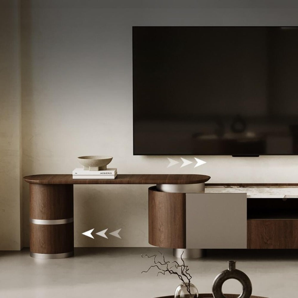 minimalist furniture ; luxury living room table ; contemporary interior ; wooden coffee table ; designer furniture ; home décor ; stylish center table ; elegant living room ;elegant wooden TV and Coffee table set